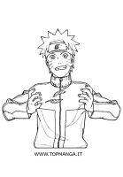 immagine da colorare di naruto